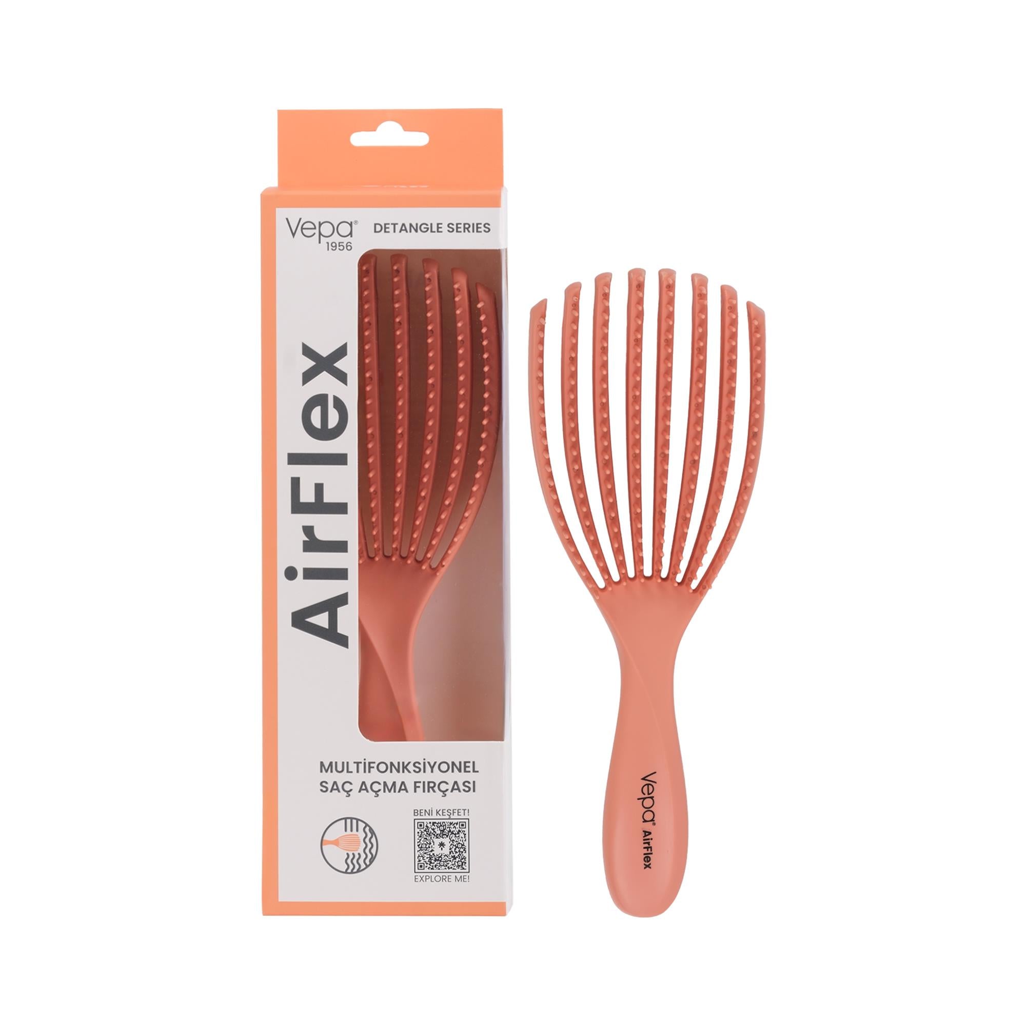 Airflex Multifonksiyonel Dolaşık Açıcı Somon Saç Fırçası