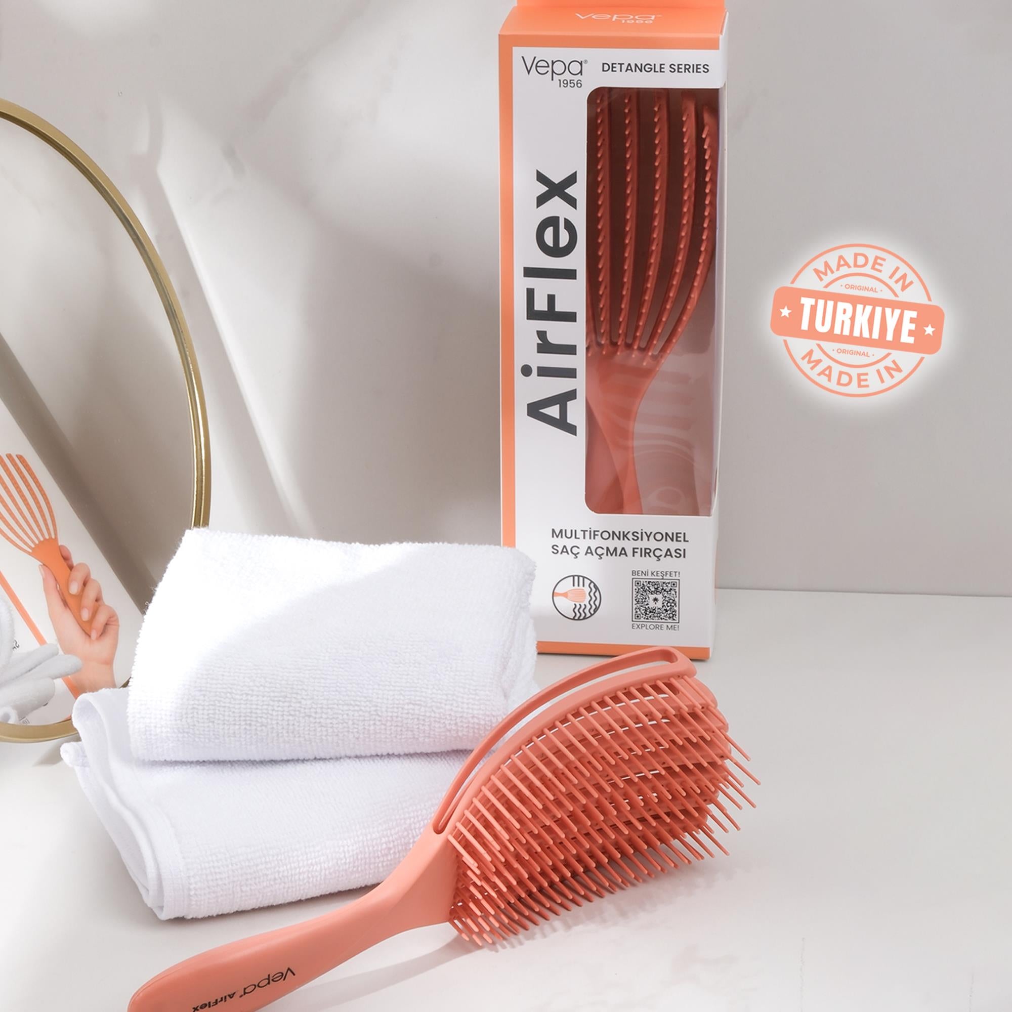 Airflex Multifonksiyonel Dolaşık Açıcı Somon Saç Fırçası
