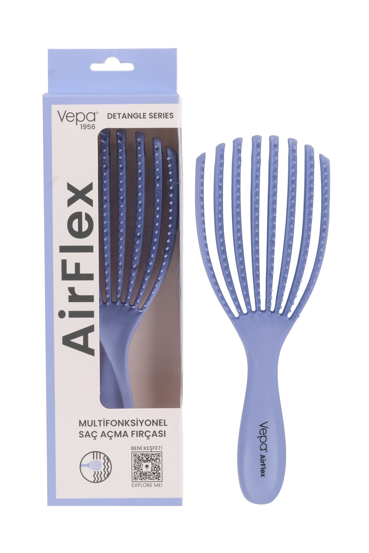 Airflex Dolaşık Saç Açma Fırçası - Lila