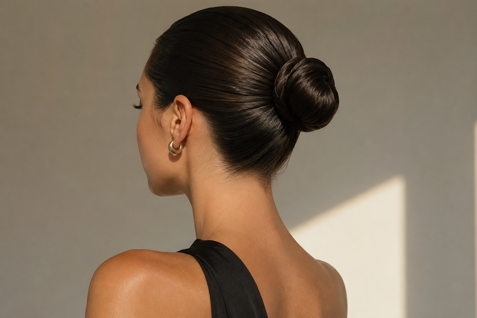 Image of Modern ve Zamansız: Sıkı, Pürüzsüz ve Parlak Topuz Modeli (Sleek Bun) ile Göz Kamaştırın