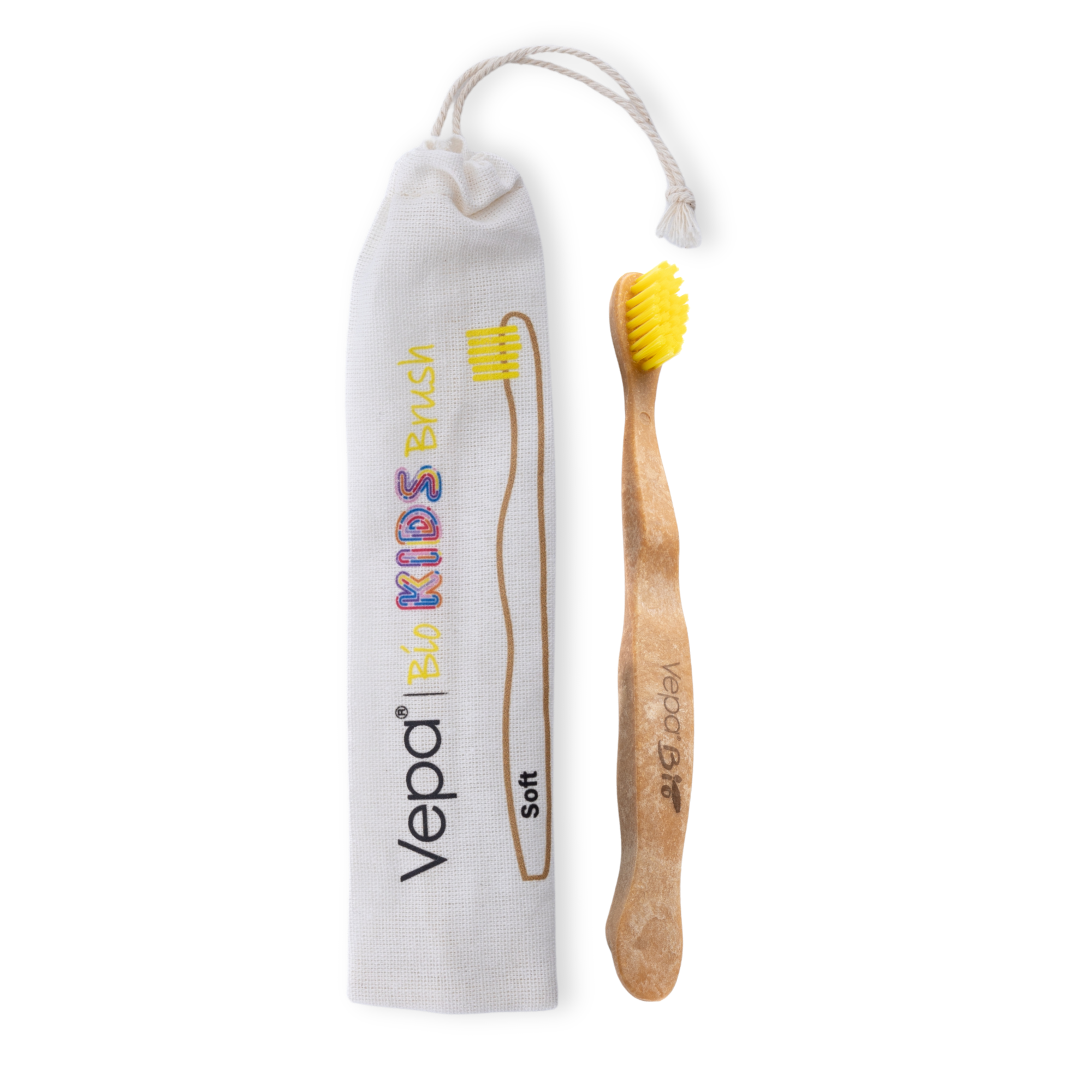 Vepa Çocuk Bio Diş Fırçası | Yumuşak Kıllı, Doğa Dostu, Ergonomik Saplı - Keseli Ambalaj