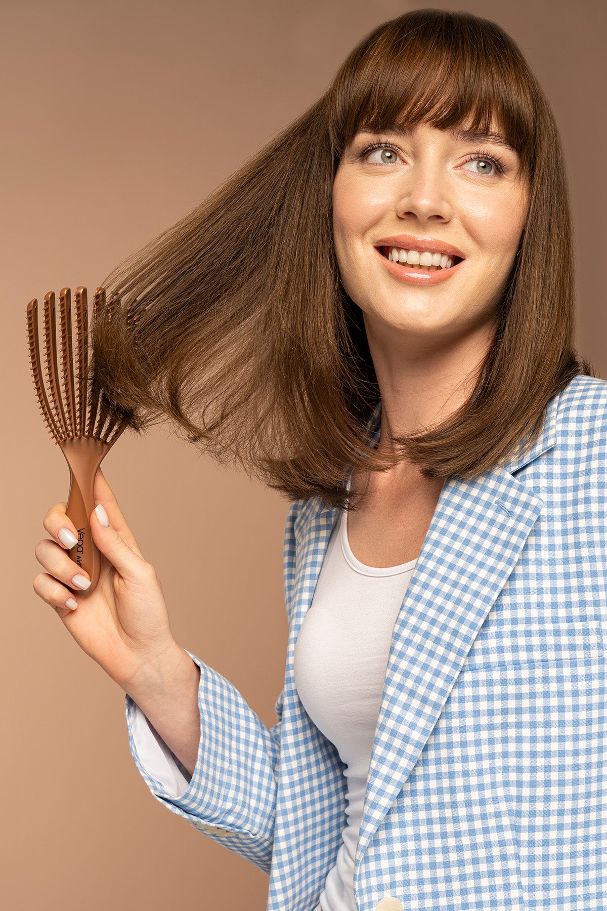 Image of Vepa AirFlex Dolaşık Saç Açma Fırçası Mocha