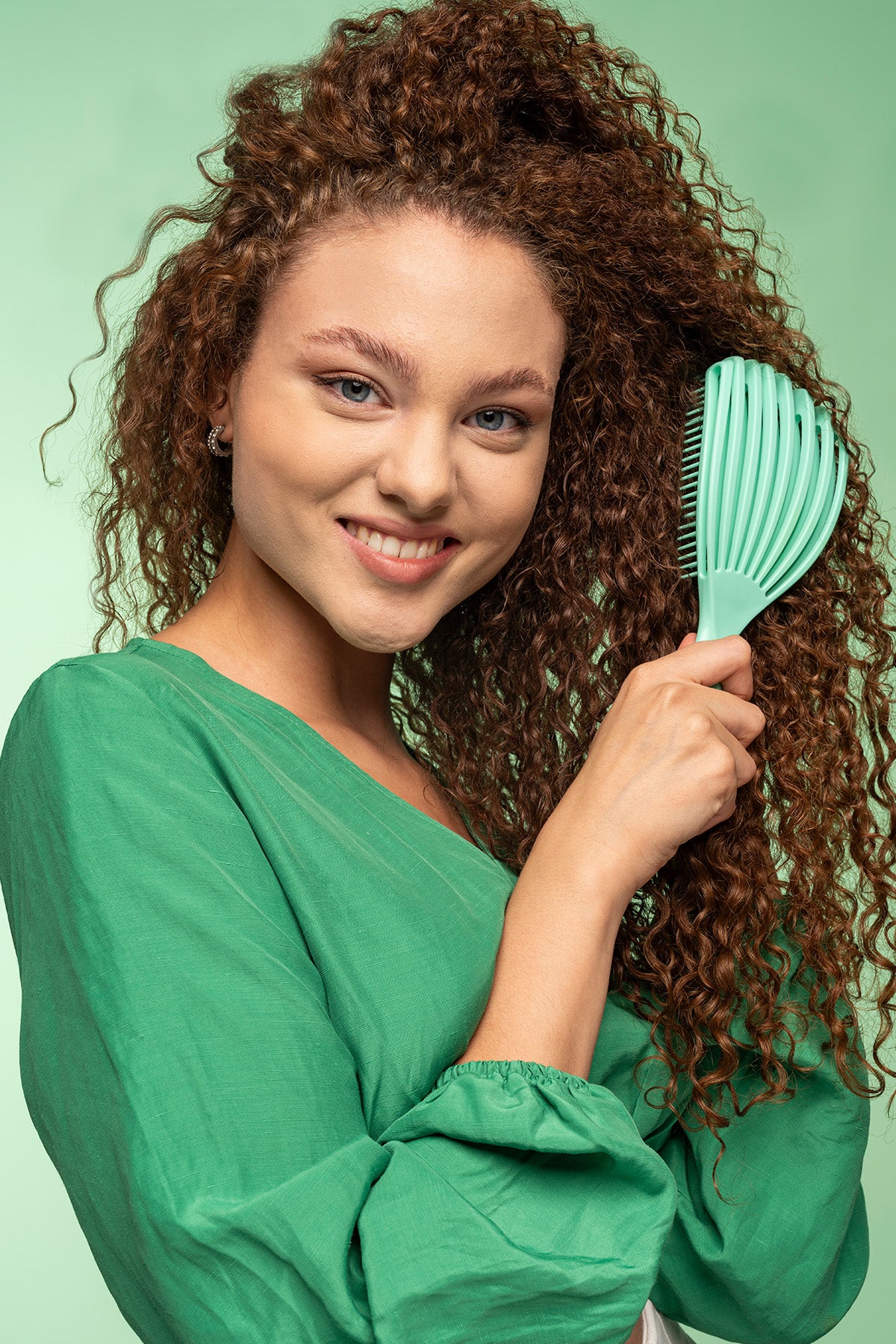 Airflex Dolaşık Saç Açma Fırçası - Su Yeşili